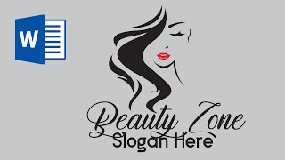 How to Create Beauty Parlor Logo in MS word | Beauty Parlor Salon Logo Design