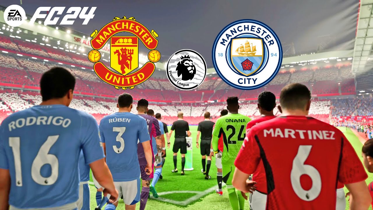 FC 24 | Manchester United Vs Manchester City - Premier League English ...