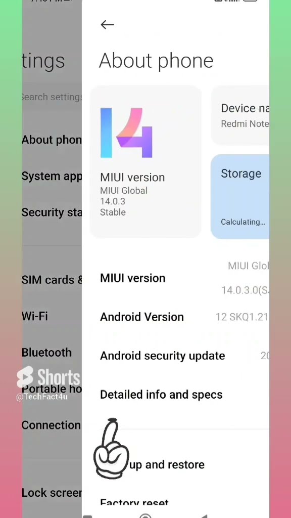 How to find out the internal storage and model number on an Android phone #smartphone #shortsfeed #shorts