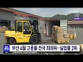 부산 4월 고용률 전국 최하위... 실업률 2위 2023 05 11 목 뉴스투데이 부산mbc