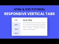 Responsive Vertical Tabs Using HTML, CSS & Javascript
