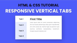 Responsive Vertical Tabs Using Html Css Javascript Coding Artist Mp3 ...