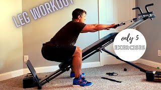 Total Gym / Ultimate Body Works & Resistance Bands Leg Workout 20-30min
