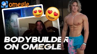 BODYBUILDER USES OMEGLE | FLEXING ON OMEGLE | Funny Reactions