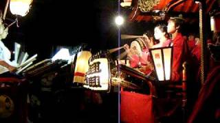 Pulling the Dashi as close as they can! @ 2009 Suwajinja Matsuri Shimonita, Japan