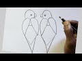 how to draw parrot drawing easy step by step@aaravdrawingcreative1112