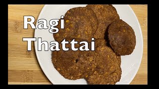 Ragi thattai/ottadai/thattai/Ragi nippattu/healthy ragi thattai