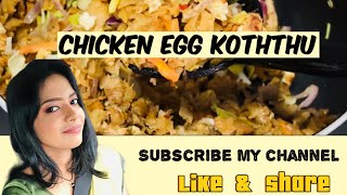 Chicken egg koththu | இறைச்சி முட்டை கொத்து | #srilanka #treanding #homefood #viral @sha_skitchen