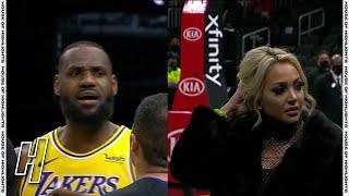 LeBron James Gets Heckled By a Fan - Lakers vs Hawks | February 1, 2020-21 NBA Season