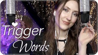 ASMR Whispering Extremely Close Up Trigger Words for Relaxation 💜 w/ Ear to Ear Fluffy Mic Brushing