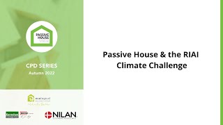 Passive House and the RIAI Climate Challenge