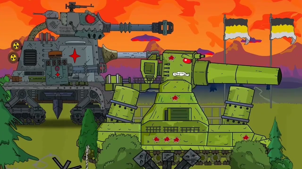 41 Tanks Cartoons Tank Battle Kv 44 Top Tank About Home Animations