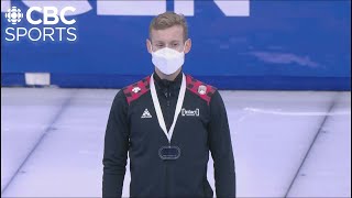 Pascal Dion earns silver medal in men's 1,000m World Cup Short Track | CBC Sports