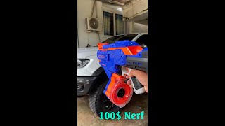 NERF GUN 1$ VS 100$ NERF BATTLE #Shorts