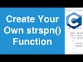 Create Your Own strspn() Function | C Programming Example