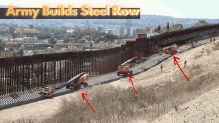 U.S Border Progress: Marines Install Razor Wire Defense Along Southern Border Wall