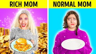 RICH MOM VS BROKE MOM | Rich Vs Normal Girl | Funny Family Moments by Challenge Accepted
