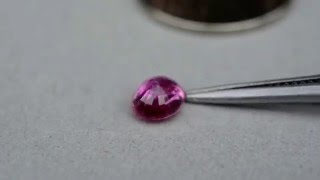 1.24ct Clean Eye Unheated Natural Oval Pinkish Red Ruby Madagascar