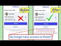 No longer have access to these facebook option not showing problem | Facebook hacked recovery 2023