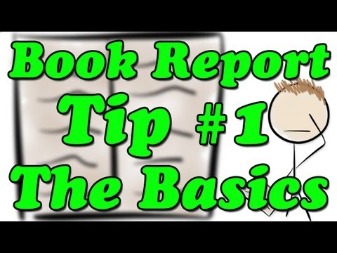 What information should be included in a book report?