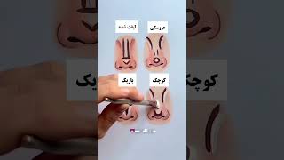 کانتور بینی به چهار روش متفاوت و جذاب😉برو حالشو ببرNose contour in four interesting ways