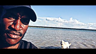 Exploring new mingomba mine area dam with my fluffy friend - [chililabombwe] (Chile Ones home town .