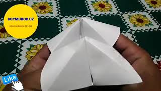 making a toy out of paper Qog'ozdan narsa yasash