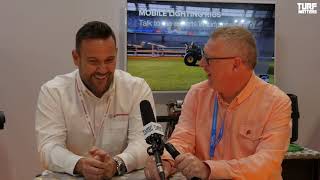 Bernhard Grinders discuss MLR Lighting Rigs and TurfBreeze for Turf Managers at SALTEX 2018