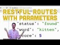 8.4: RESTful Routes with Parameters - Programming with Text