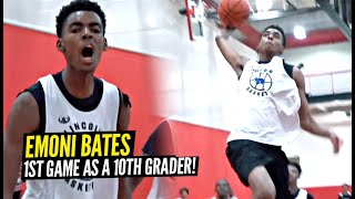 Emoni Bates FIRST GAME AS 10th Grader!! Pulls Out All The PRO MOVES!