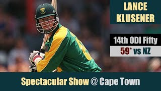 LANCE KLUSENER | 14th ODI Fifty | 59* @ Cape Town | 6th ODI | NEW ZEALAND tour of SOUTH AFRICA 2000