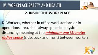 DTI  and DOLE INTERIM GUIDELINES ON WORKPLACE PREVENTION AND CONTROL COVID 19