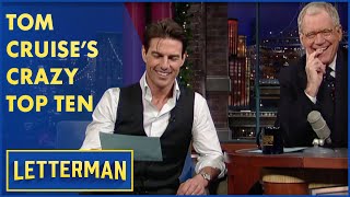 Tom Cruise Reads The Top Ten Craziest Things People Have Said About Him On The Internet | Letterman