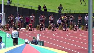 静岡県中学選抜陸上競技大会　男子100m　予選４組