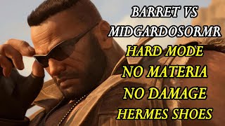 FFVII Rebirth Barret Vs Midgardsormr (No Damage, No Materia, Hard Mode, PS5 Pro)