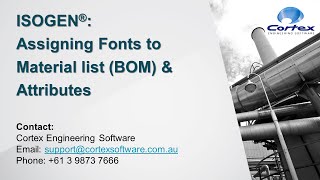 ISOGEN-Assigning Fonts