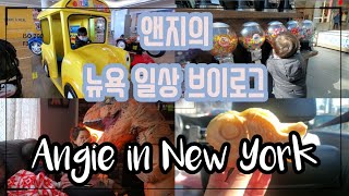 앤지의 뉴욕 일상 브이로그 | 한아름, 백화점, 공룡 분장으로 조카 놀리기 | Angie in NY Vlog| Scaring Nephew with Dino Suit