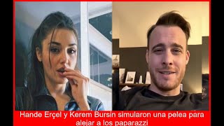 Hande y Kerem Falsa bronca para huir de los flashes Drama en la pareja