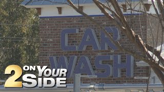 Driver looking for party responsible for damage incurred inside car wash