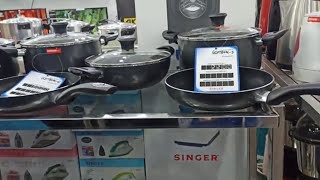 সস্তায় কিনুন Singer এর নন- স্টিক ফ্রাই প্যান সেট/ Non Stick Cookware Set 3,5,7 pieces/