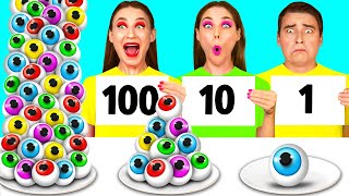 100 Layers of Food Challenge by Fun Teen