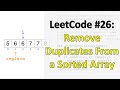 LeetCode 26: Remove Duplicates From a Sorted Array