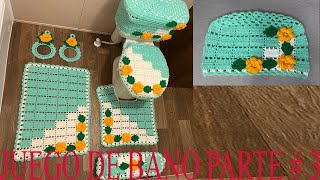 PASO A PASO PARA TEJER JUEGO DE BANO A CROCHET PARTE # 3