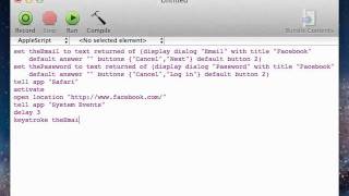 AppleScript - Log into Facebook