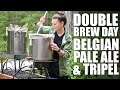 Double Homebrew Day (Belgian Tripel and Pale Ale)