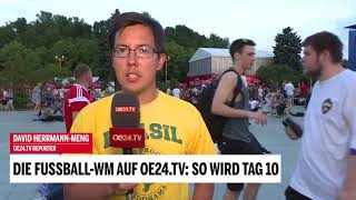 Die Fußball-WM auf oe24.TV: So wird Tag 10