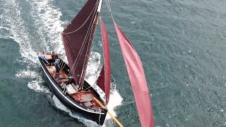 Drone footage captures epic gathering of traditional Irish fishing boats