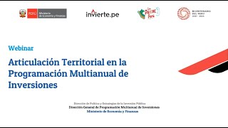 Articulación territorial para la Programación Multianual de Inversiones