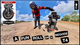 BEGODE T4 - A QUICK SPIN ON A LITTLE WHEEL, WHAT A GREAT LITTLE PACKAGE!!! - E-RIDERZ DISCOUNT CODE