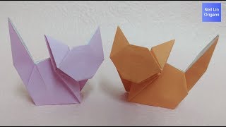 Easy Origami Cat Tutorial - How to make a paper Cat